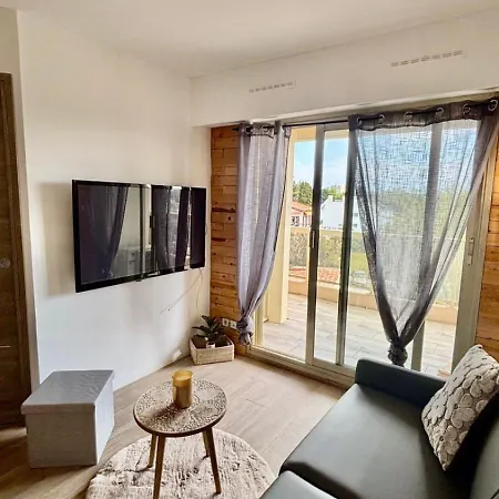 شقة Sea View Apt Pool & Tennis In Vallauris *